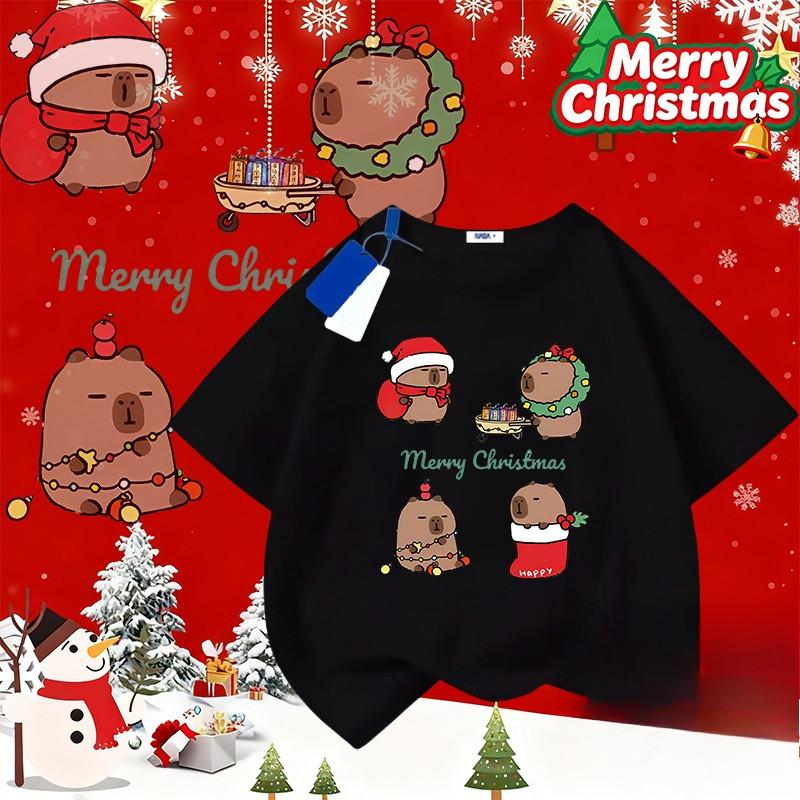 NELLY Christmas, Children's Party Team T-shirt, Round Neck Christmas T-shirt