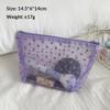 Heart Transparent Mesh Makeup Bag Multifunction Portable Women Cosmetic Storage Pouch Ladies Toiletry Lipstick Organizer Bags