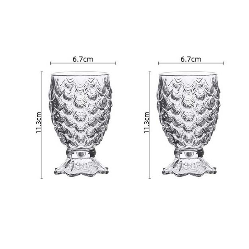 

Элегантный коктейльный бокал в форме русалки, персонализированный бокал в форме рыбы, креативная кружка для красного вина, прозрачная посуда, классическая кружка для сладкого вина 2pcs