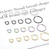 Unisex Large Thick Hoop Earrings - European & American Fashion Style