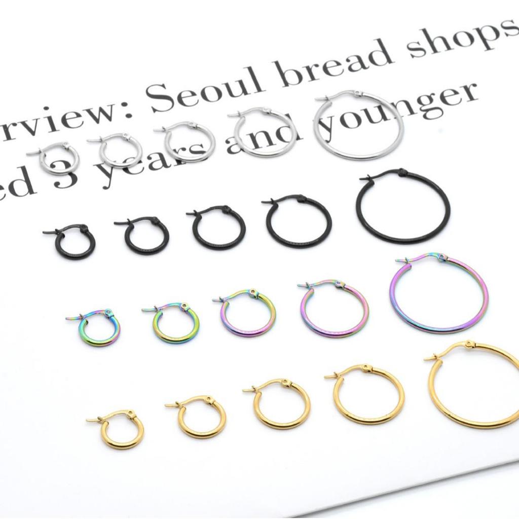 Unisex Large Thick Hoop Earrings - European & American Fashion Style