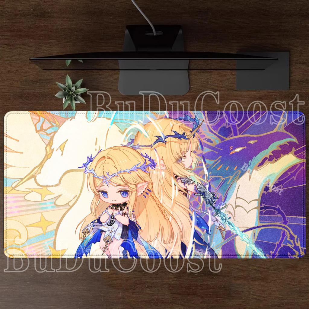 PC Gaming WuWa Fleurdelys Cartethyia Wuthering Waves Mousepad HD Printing Office Mouse Pad Anime Sexy Girl Keyboard XXL Desk Mat