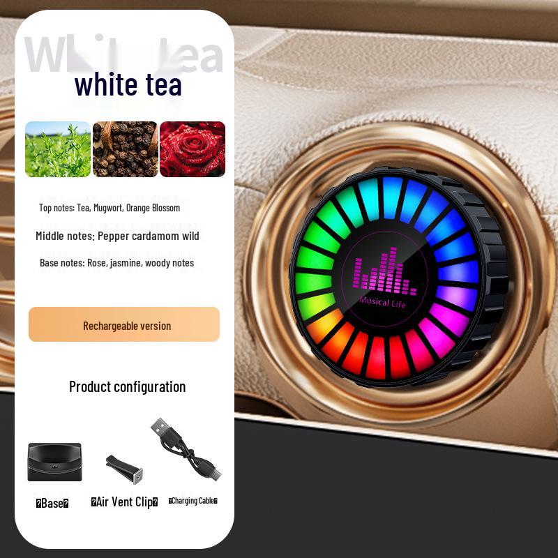 Cross-border Car Wireless Charger with Aroma Diffuser & Ambient Light for Mobile Phones