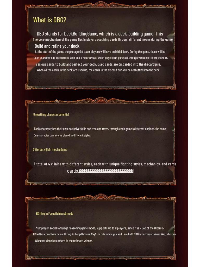 Dao Guiyi Xian Officially Licensed DBG Immersive Murder Mystery Card Game for 2-8 Players