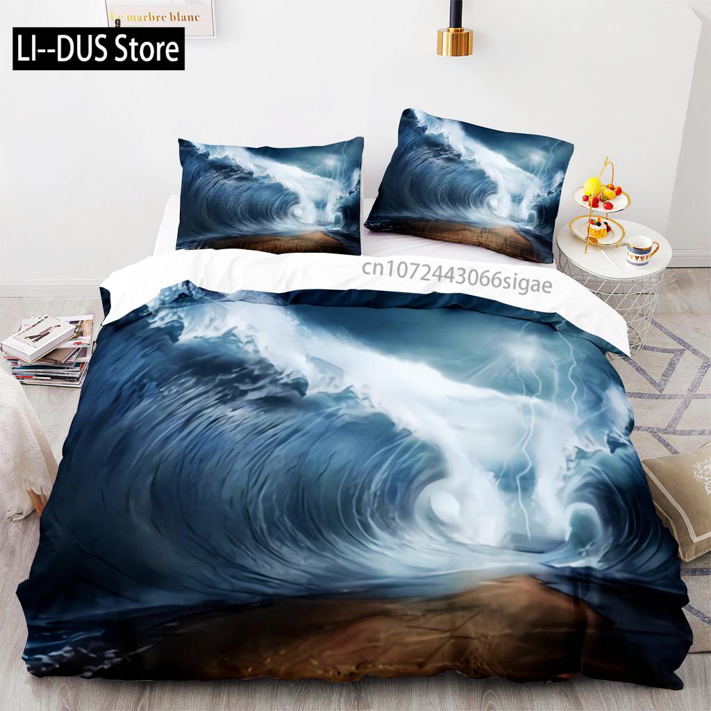 Fish Bedding Set Single Twin Full Queen King Size Marine life Bed Set Aldult Kid Bedroom Duvetcover Sets 3D Anime Kawaii 013