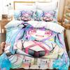 New Nyubara Reona Bedding Set Single Twin Full Queen King Size Bed Set Aldult Kid Bedroom Duvetcover Sets 3D Print Anime