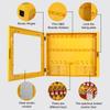 Security Lockout Tagout Station Portable Metal Lockout Storage Box for Lockout Safety Equipment Industrial Use