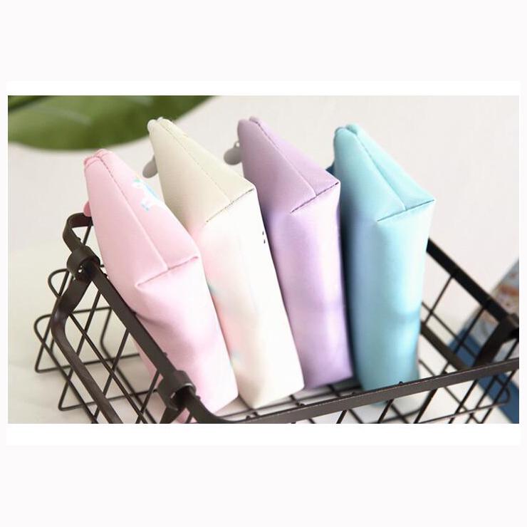 Pattern Pencil Pen Case Student Zipper Pouch Bag 1 pc