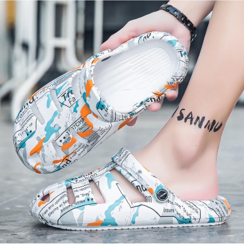 Cave shoes summer wear sports sandals leisure travel beach bag head slippers couple