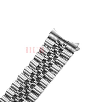 18/19/20/21/22/23/24/26mm for Seiko Solid Stainless Steel Watchband for Men Women Sports Strap for Jubilee Curved End Bracelet