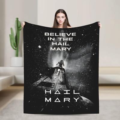 Believe In The Project Hail Mary  Plush Blankets  Fashion Throw Blanket for Home Hotel Sofa  200x150cm Quilt,