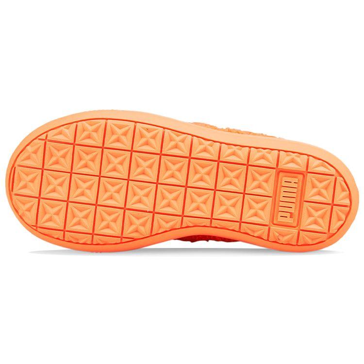 Puma Suede Mayu Slip-On Teddy - Neon Citrus Damen Sneaker Orange 384887-04