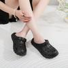 Summer New Thick Soled Casual Simple Comfortable Soft Breathable Cloud Feeling Indoor Home Outdoor Beach Hexagonal Hole Hole Shoes