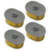 Replacement Air Filter 4 Pack for K970 and K1260 Concrete Saws Plastic Sponge Metal Construction Fits 510 24 41 01 and 510 24 41