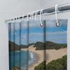Strand Duschvorhang Küstenmotiv Design Für Badezimmer Dekorationen, Moderne Heimdekoration Wasserdichtes Gewebe, 3D-Druck Bad R