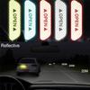 4PCS Reflective Car Door Sticker Safety Opening Warning Reflector Tape Decal Car Accessories Exterior Interior Reflector Sticker