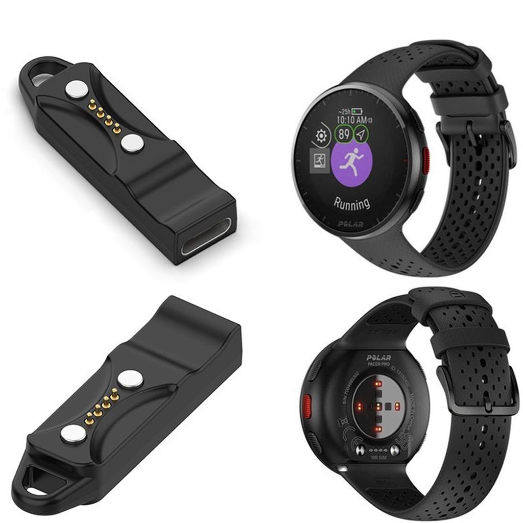 USB 4 Pin Magnetic Suction USB Charging Adapter Fast Charge Converter For Polarignite 3 Smartwatch