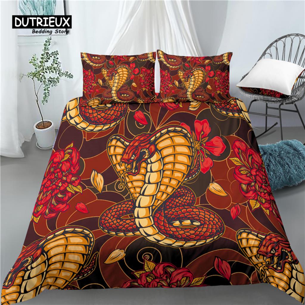 

Домашний декор Роскошный 3D дракон принт 2/3 шт мягкий пододеяльник и наволочка детские постельные комплекты Queen и King размер EU/US/AU EU single(135x200cm)