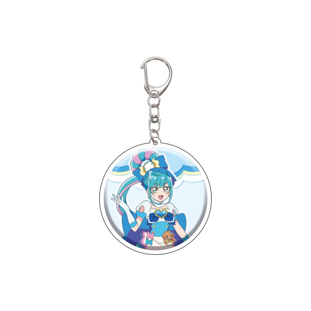 55MM Anime Pretty Cure Keychain Natsuki Rin/Kasugano Urara/Akimoto Komachi  Key Chain Acrylic Model Plate Christmas Gifts