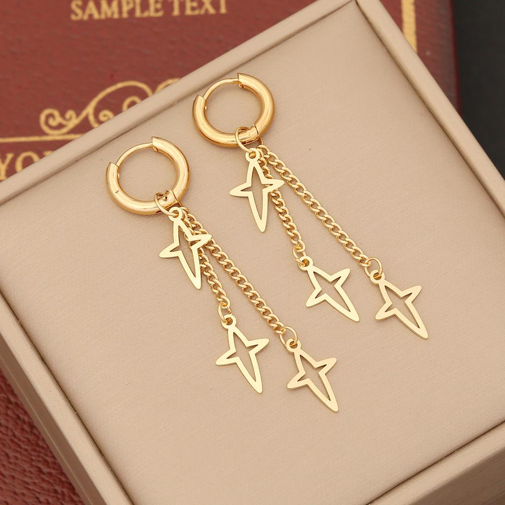 Fashionable Accessories, Long Tassel Earrings, Personalized Cross Earrings, Temperament, Butterfly Earrings, Jewelry Gifts