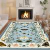 Botanisch Vlinder Bloemenkleed voor Woonkamer Groot Tapijt Decoratie Slaapkamer Nachtkastje Antislip Pluizig Wasbaar Terras Vloermatten