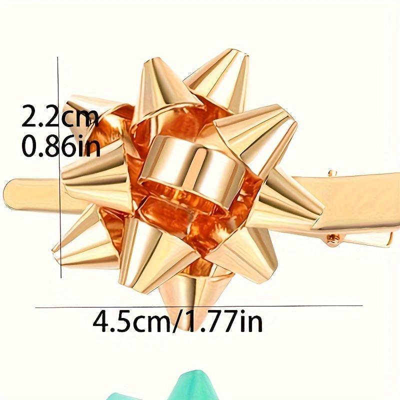 6pcs Women's Christmas hairpin, Christmas accessories, alloy material, Christmas bow hairpin, holiday hairpin,Christmas costume