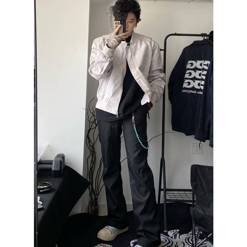 

Cleanfit короткая флисовая утолщенная куртка мужская американская ретро трендовый бренд премиальная бейсбольная джерси куртка-бомбер 3XL серый