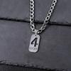 Lucky Number Necklace  High-end Hollow Pendant Accessories Number Necklace