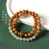 Elegant and Refined High-polish Kukhe Tianyu Jade Bracelet for Men and Women, Natural Color, Bodhi Hand-held Prayer Beads Bracelet