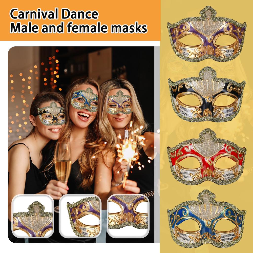 Ball Party Mask - Unisex Masquerade Prop & Carnival Decoration