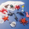 12pcs Shark Turtle Crab Sea Life Animals Model Simulated Fish Tank Decorations  Home Office Decor