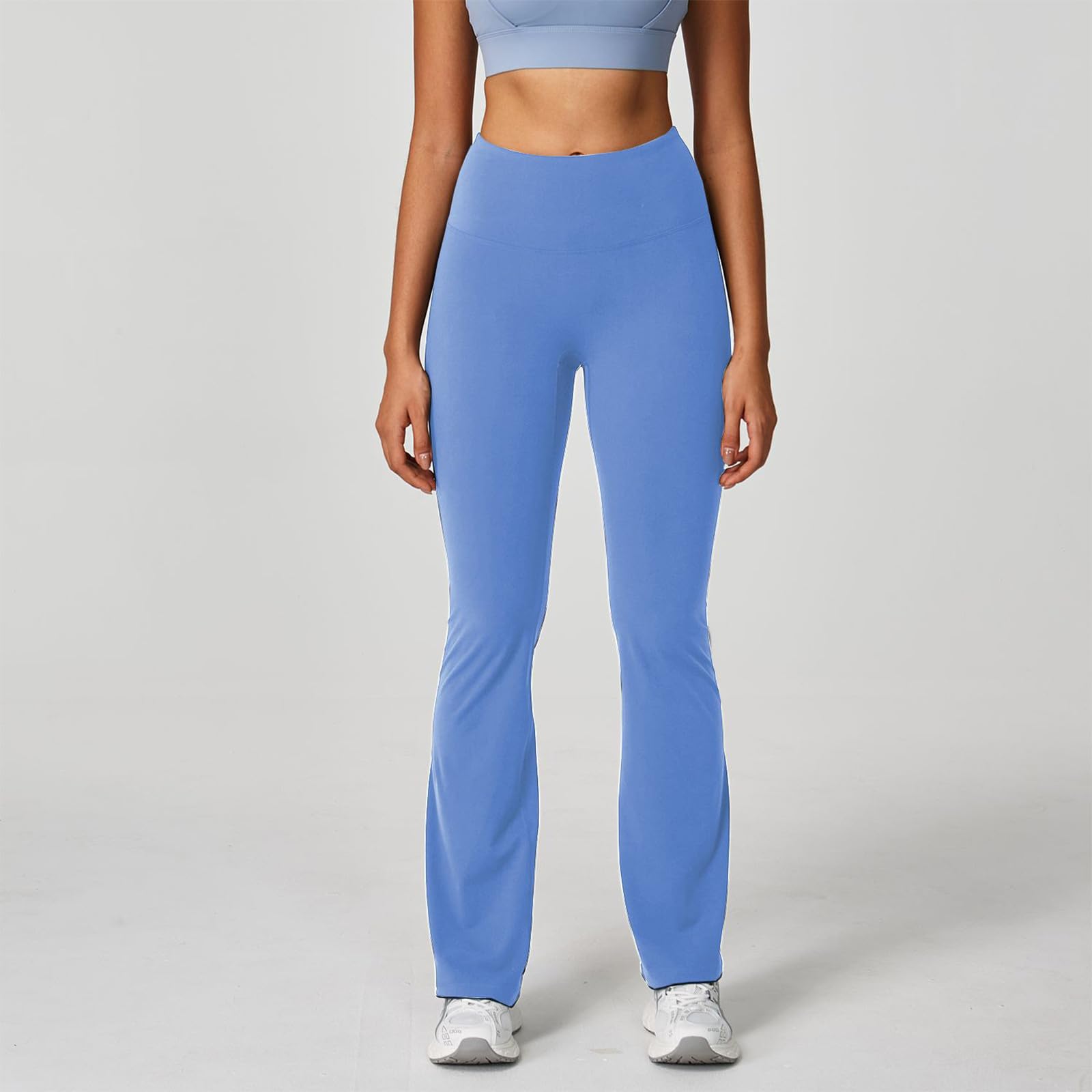 

Women s Yoga Pants High Waist Flared Pants Leggings Front Wear Seamless Fitness Pants S