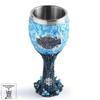 Wine Glass Gothic Style Creative Stainless Steel Blue Resin Goblet Bar Water Glass