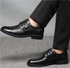 Men's Genuine Cow Leather Shoes Business Casual Shoes with Triple-Stitched Soles for Middle-Aged and Elderly Men