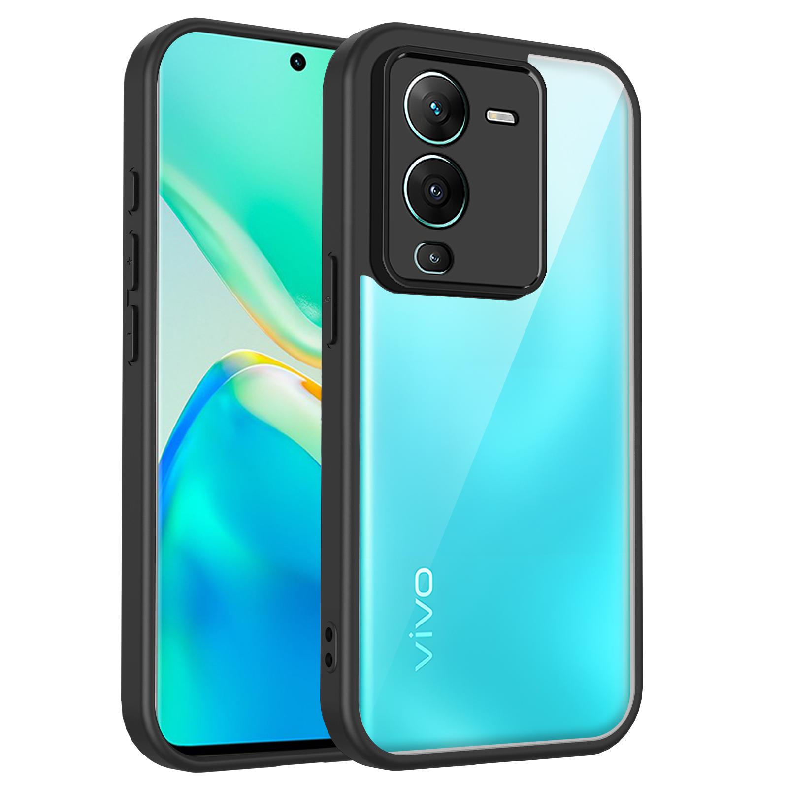 

Чехол для Vivo V25 Pro Чехол для телефона vivo V25 Pro Чехол Vivo v25 pro 5G Силиконовый бампер с воздушной подушкой Прозрачная матовая задняя крышка Жесткая vivo V25 Pro
