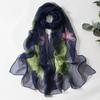 Floral Printing Thin Scarf Sun Protection Wrap Headscarf  for Beach and Sun Protection