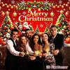 Christmas Polyester Backdrop 150*100cm Santa EIK Print Party Banner for Home & Outdoor Holiday Decor, Christmas Decorati