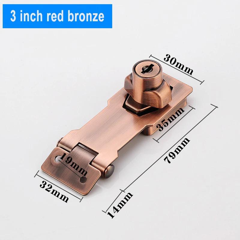 Keyed Hasp Locks Cabinet Locks with Keys,Twist Knob Keyed Locking Hasp,for Drawer,Cabinets Suitable for Use in Various Cabinets