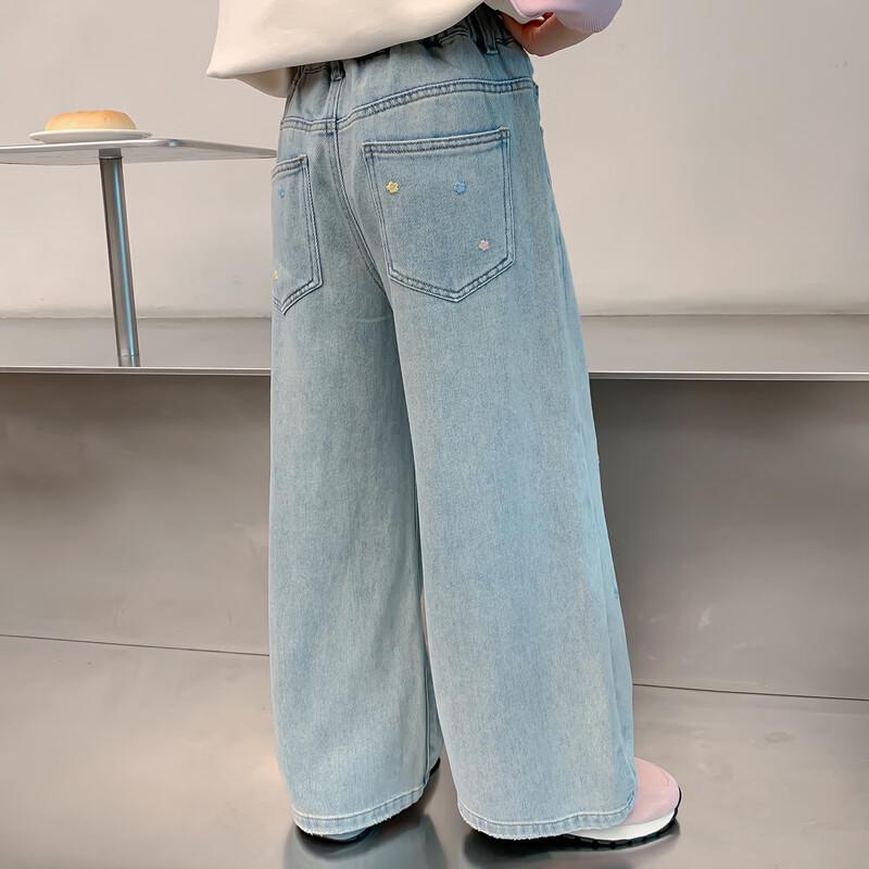 Girls' Stylish Straight-Leg Denim Jeans