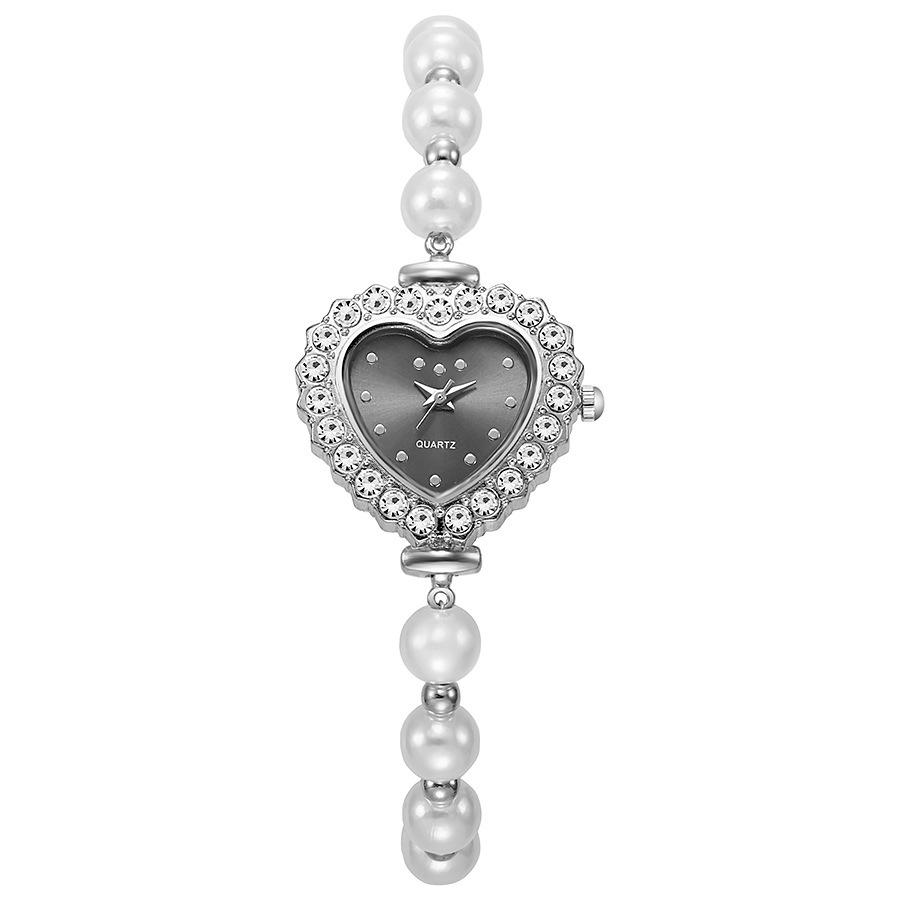 Nouvelle Montre pour Femme en Forme de Cœur à la Mode Montre Fleur pour Dames avec Bracelets Réglables Montres-bracelets