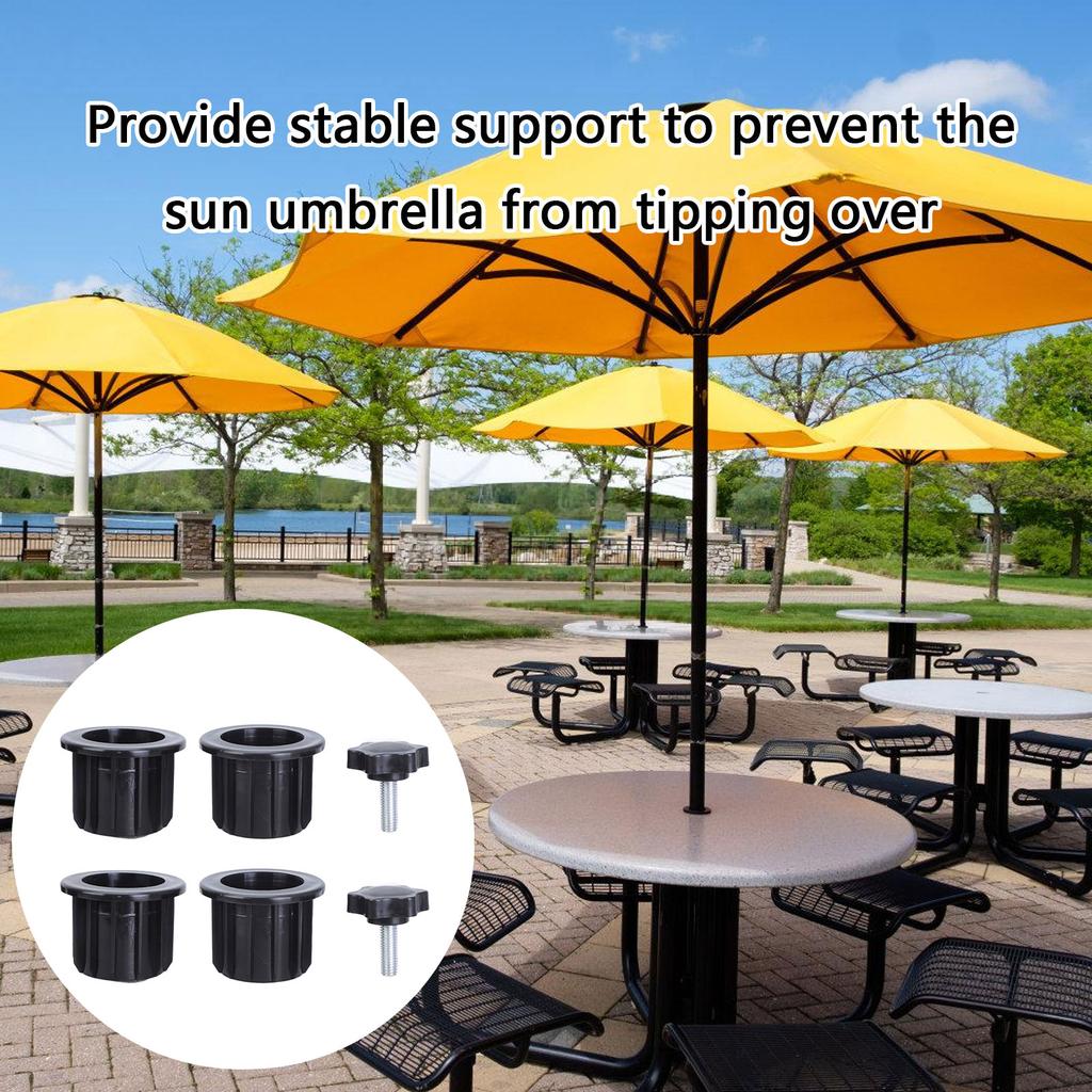 Set 8 buc Inel Mufă Capac Găură Umbrelă Masă Patio pentru Parasolar Exterior Stabilitate Masă și Protecție Masă Rezistent la Zgârieturi