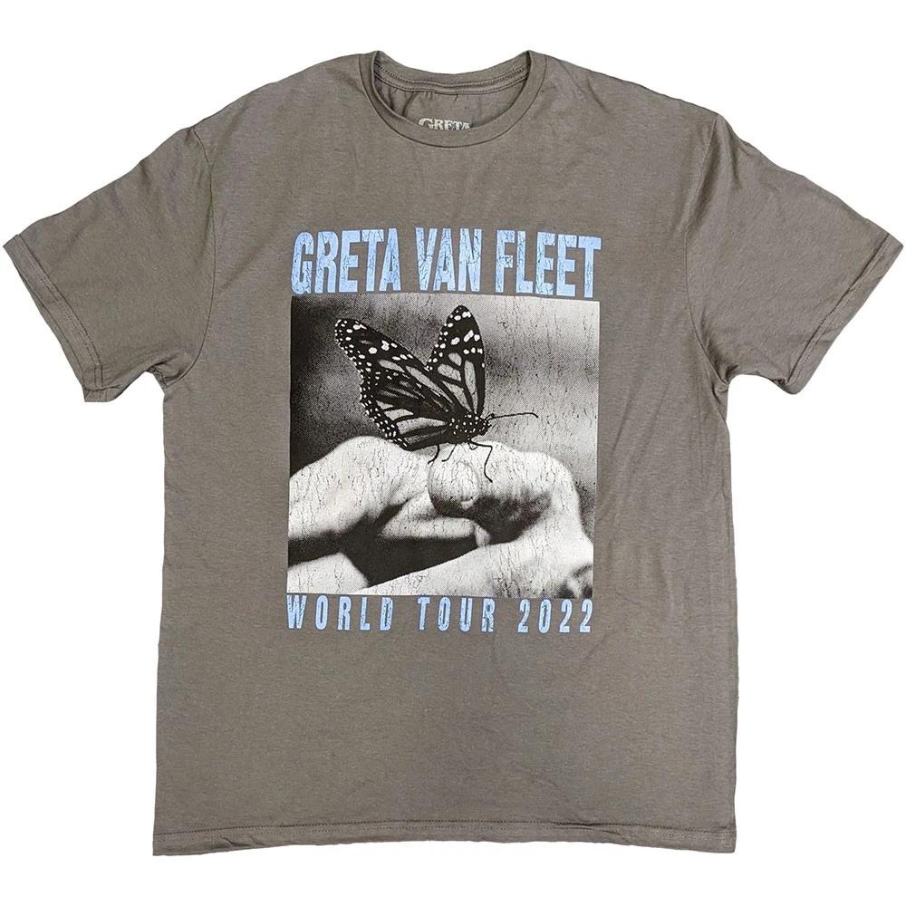 Greta Van Fleet World Tour Butterfly Official Mens Unisex T-Shirt 4XL