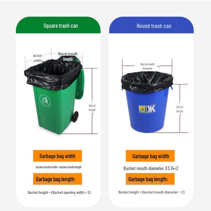 Ubag Extra Large Heavy Duty Black Flat Garbage Bags