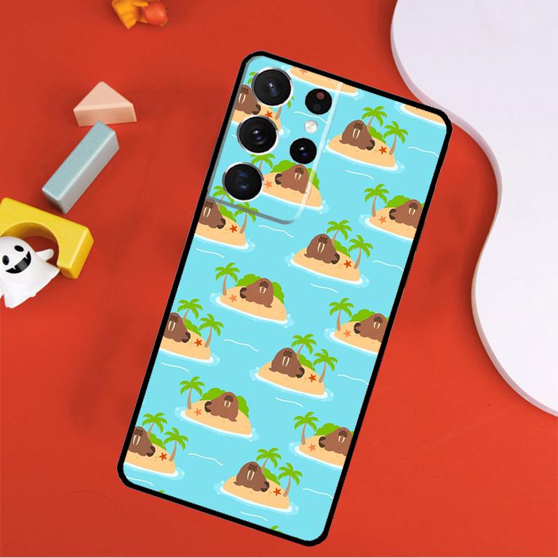 Cute Walrus Phone Case For Samsung Galaxy S25 Ultra S24 Ultra S9 S10 S20 S21 S22 S23 Plus S24 FE Cover