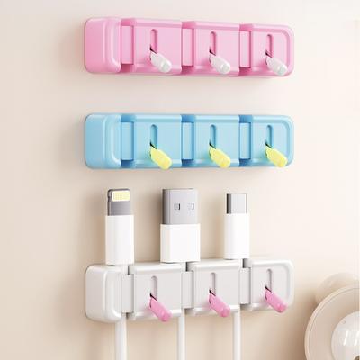 Cable Organizer, Desktop Wall-mounted Mobile Phone Data Cable Charging Cable Storage Holder