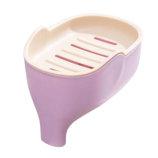 Soap Holder Non-Slip Design Easy To Clean Double Layer Versatile Soap Dish with Drain Holes Bathroom Decoration