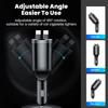 120W 4/5 IN 1 Retractable Car Charger USB C Cable For IPhone Huawei Samsung Fast Charge Cord Cigarette Lighter Adapter PD QC3.0
