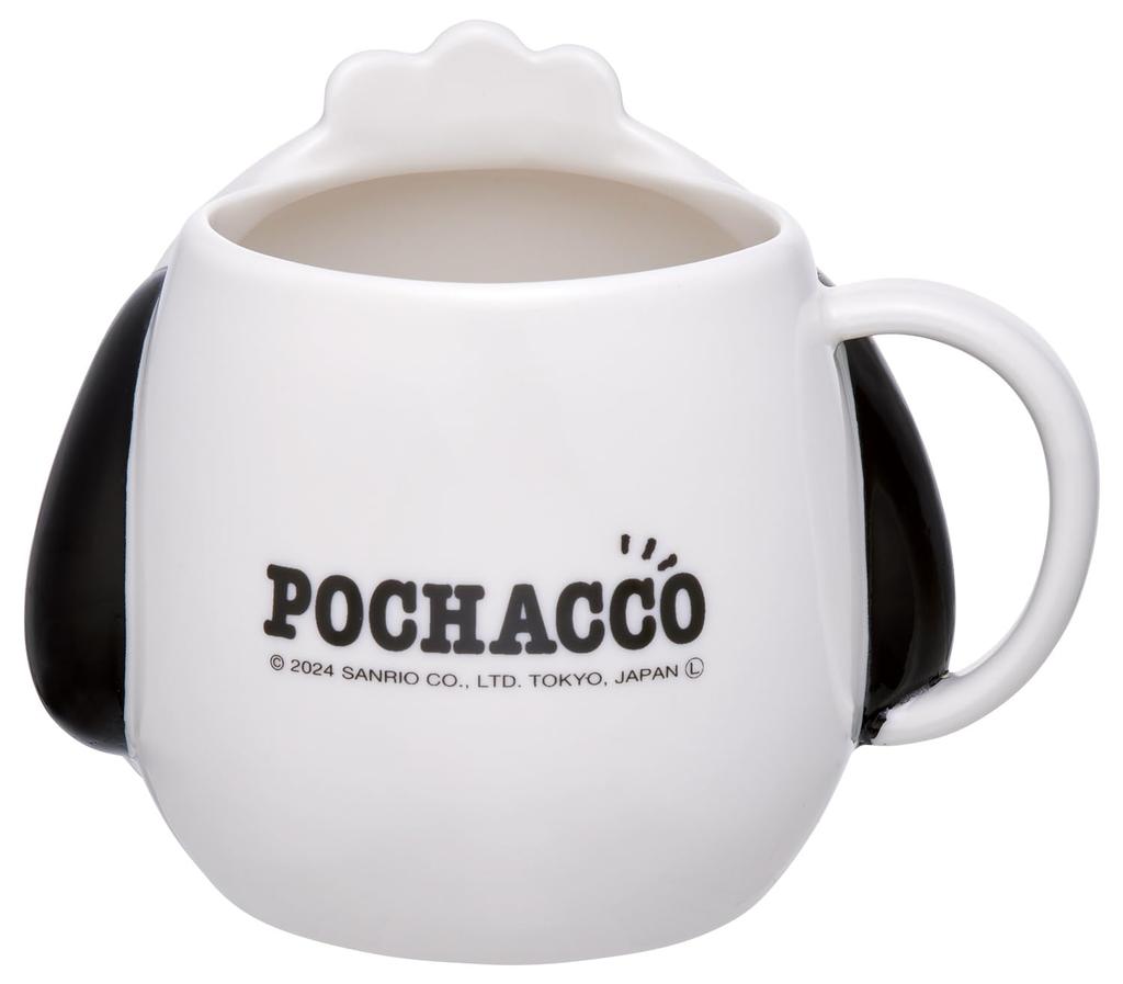 Skater Ceramic Sanrio Pochacco Mug, 390ml, Die-Cut, Design, CHMGD4-A