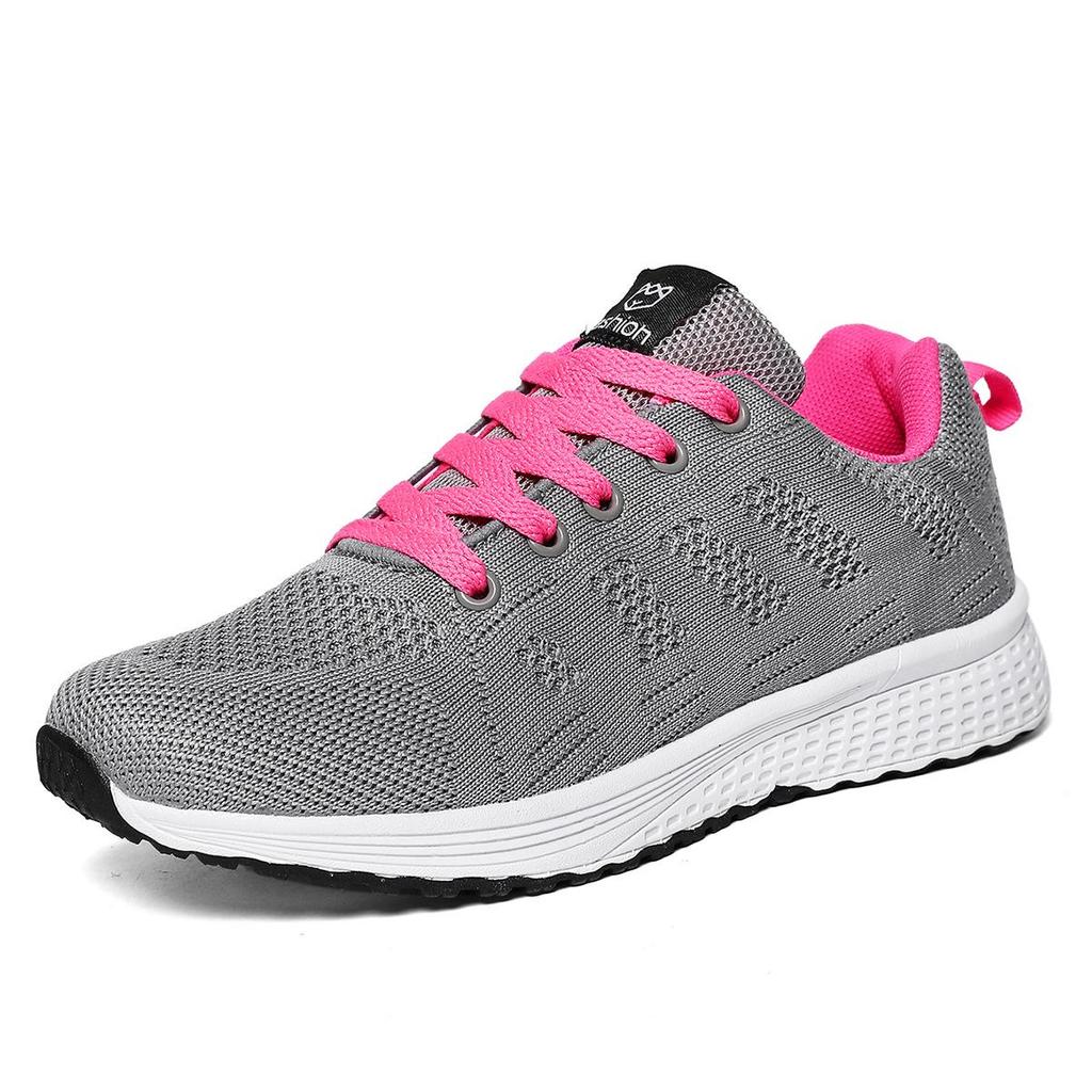 2026 Korean Style Lightweight Breathable Fly Knit Running Shoes for Women and Men