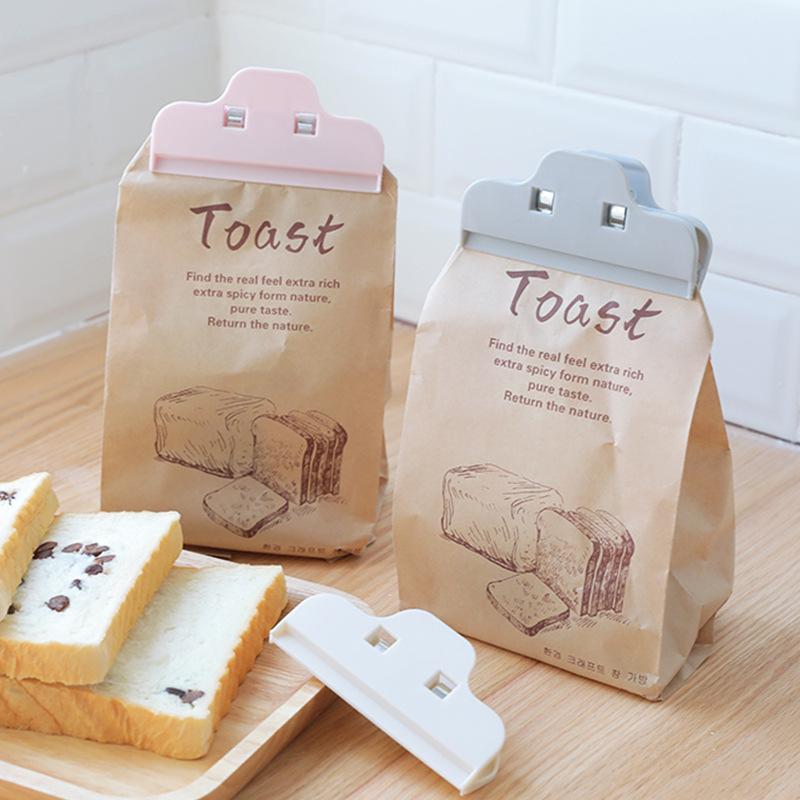 Portable Sealed Clips Kitchen Storage Food Snack Seal Sealing Bag Clips Sealer Clamp Plastic Tool Kitchen Accessories